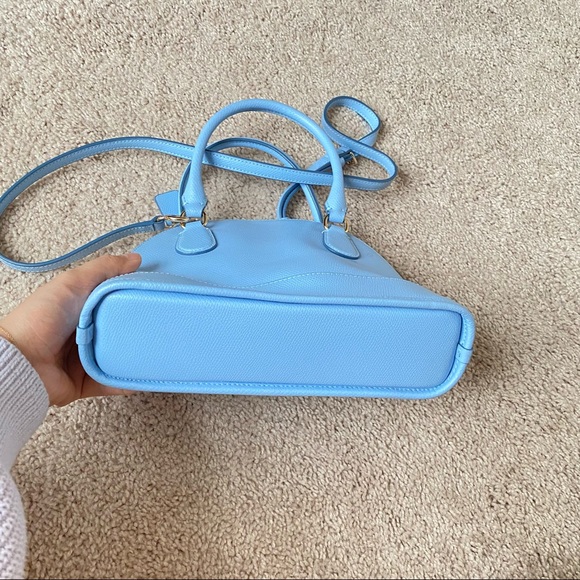 Like New! Authentic coach baby blue katy satchel - Picture 5 of 9